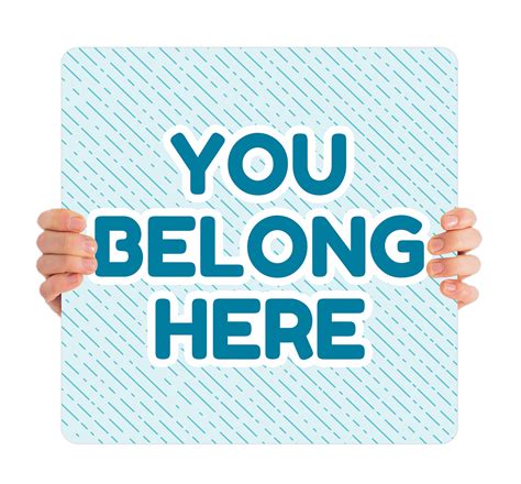 You Belong Here - Handheld Sign - HHR019 - ChurchBanners.com