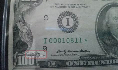 Rare 100$ Dollar Star Note