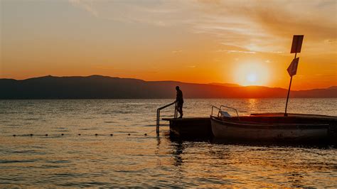 Sunset at Lake Ohrid on Behance