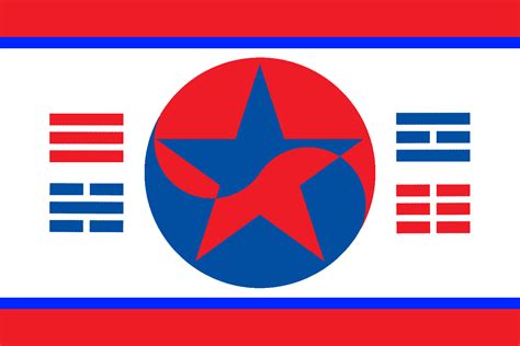 My Flag for a United Korea : r/vexillology