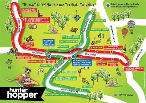 Hunter Valley Winery Map