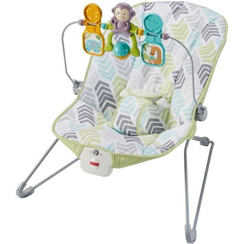 Fisher-Price Baby Bouncer with Removable Toy Bar, Green - Walmart.com ...