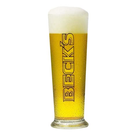 Beck's Beer Drinking Tumbler Glass