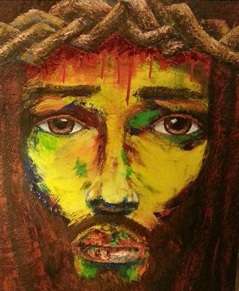 Black Jesus Painting by Marcus Arceneaux - Pixels