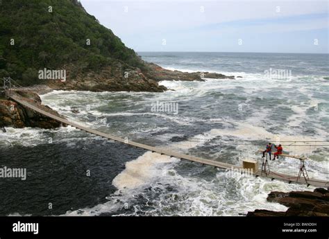 Suspension Bridge at Storms River Mouth, Tsitsikamma Nature Reserve ...