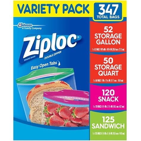 Ziplock Storage Bags, Various Sizes • Healthy.Happy.Smart.