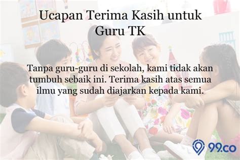 Ucapan Terima Kasih Untuk Guru Tk - Riset