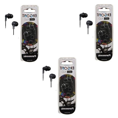 Panasonic ErgoFit In-Ear Earbud Headphones - 3 Pack