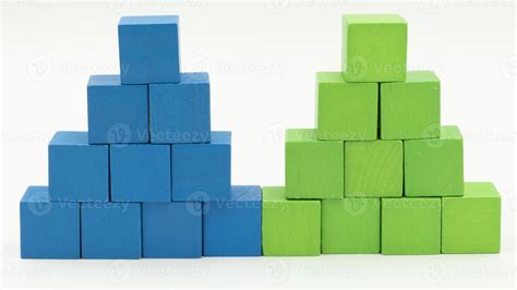 wooden building blocks wood cube building blocks 13952445 Stock Photo ...