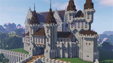 Minecraft Medieval Village With Castle World Download - BlueNerd