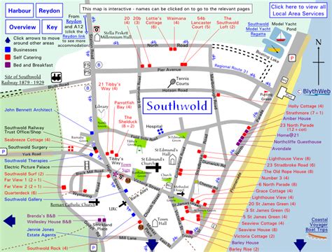 Welcome to the Southwold Website | Town map, Map, Local area