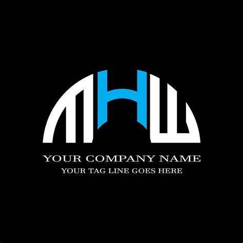 MHW letter logo creative design with vector graphic 8048071 Vector Art ...