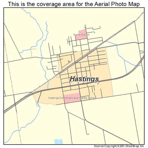 Aerial Photography Map of Hastings, FL Florida