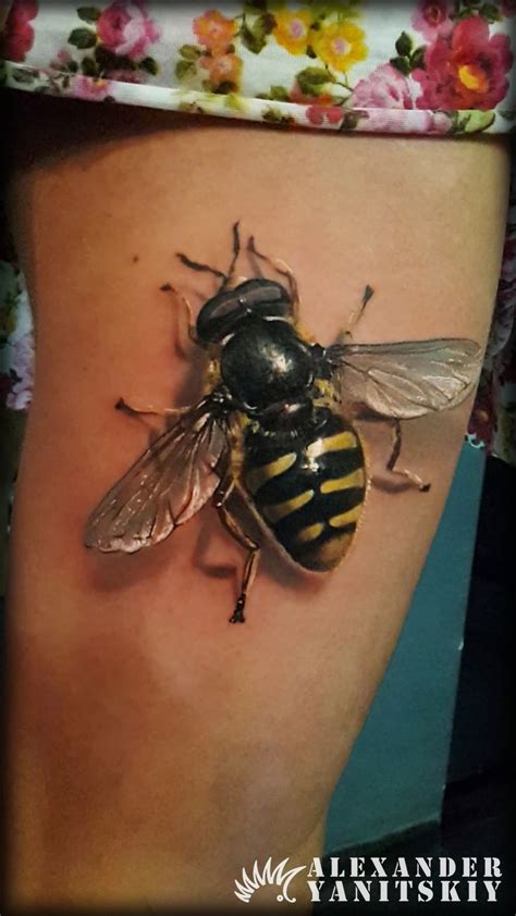 #Realistic #bee #tattoo by #Alexander #Yanitskiy #Kipod #Kipodtattoo ...