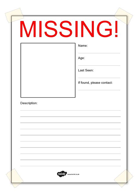 40 Printable Missing Poster Templates (Flyers & Signs)