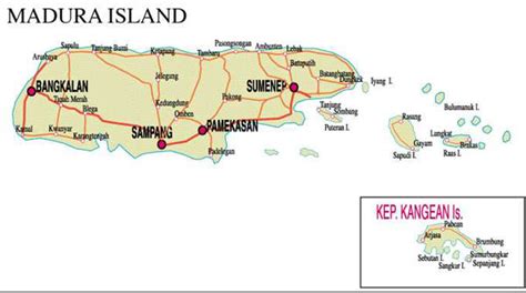 Madura : Island of Charm, Map Of Madura