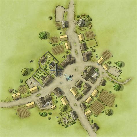 Medieval Village Map