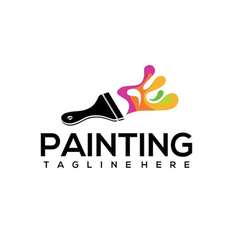 Premium Vector | Painting logo