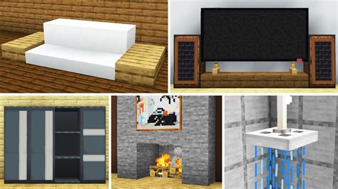 How To Make A Easy Living Room In Minecraft Bedrock | www ...