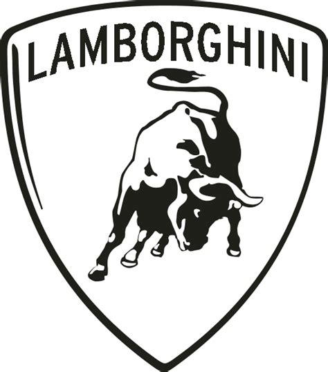 Lamborghini Logo Outline