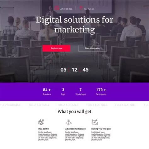 Event Landing Page Templates – MasterBundles