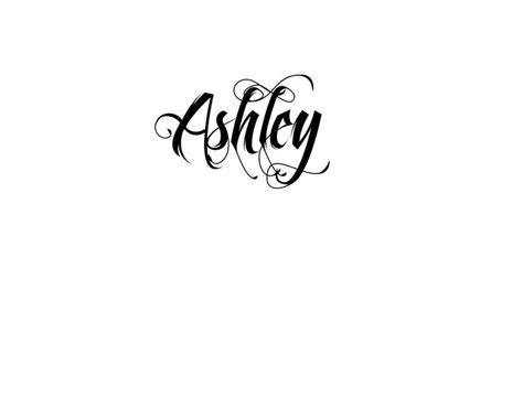 Tattoo Ashley using the font style Feathergraphy Decoration | Best ...