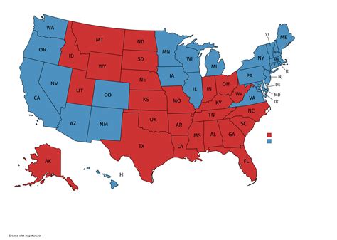 2018 US House of Representatives Elections by State : r/MapPorn