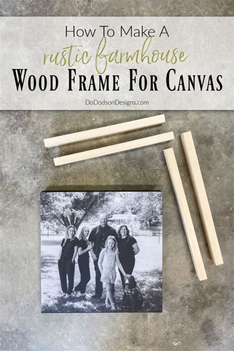 Simple DIY Wood Frame For Canvas - Do Dodson Designs