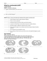 What Is Continental Drift? Earth Science Printable (6th-12th Grade ...