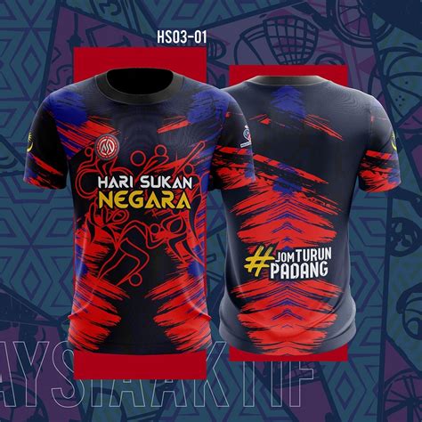 NEW 2023 Hari Sukan Negara 2023 Sublimation Tshirt Baju Jersey ...