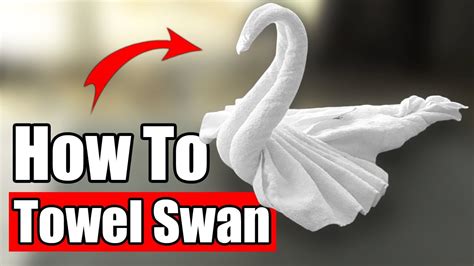 How To Make a Towel Swan - Swan Towel Folding Tutorial DIY - YouTube