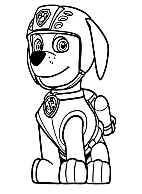 Zuma Paw Patrol Coloring Pages Printable for Free Download