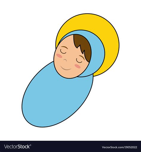 Baby jesus cartoon Royalty Free Vector Image - VectorStock