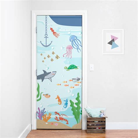 Under The Sea Door Mural