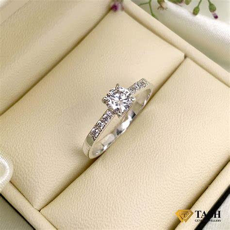 White Sapphire Solitaire Ring – tashlk.com