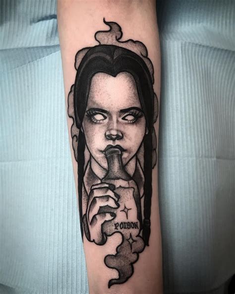 Wednesday Addams tattoo Wednesday Addams Tattoo, Arm Tattoos, Tattoos ...