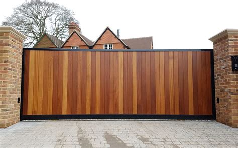 Wooden Sliding Gates | Electric Wooden Sliding Driveway Gates | UK