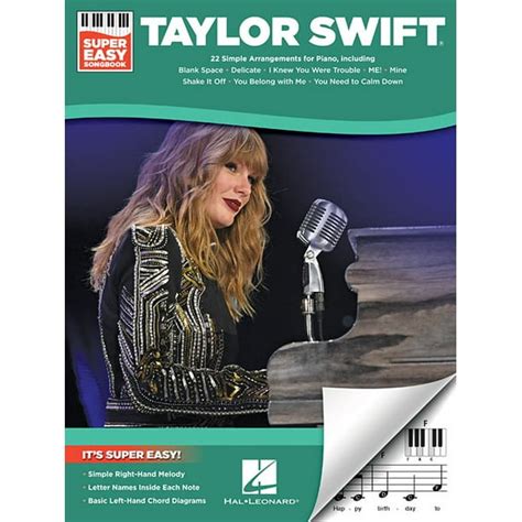 Taylor Swift - Super Easy Songbook (Paperback) - Walmart.com - Walmart.com