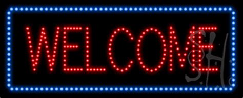 Welcome Animated LED Sign - Business LED Signs - Everything Neon