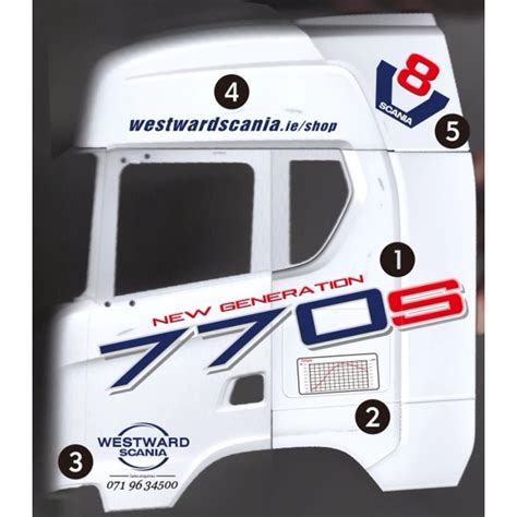 Westward Scania Decal Set for Tamiya 1/14 Scania 770 S 6x4 - Rigidrc Shop