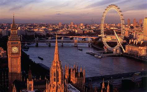 Online crop | HD wallpaper: London skyline, city, London Eye, Big Ben ...