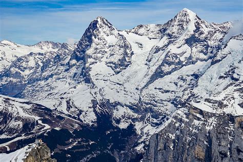 The Eiger seen from Schilthorn summit in Switzerland. Photograph by ...