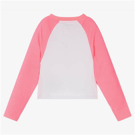 Juicy Couture - Girls White & PInk Logo Top | Childrensalon Outlet