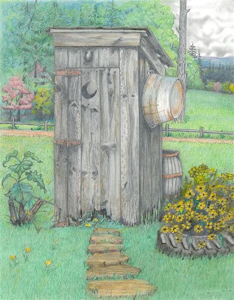 Outhouse Drawing at GetDrawings | Free download