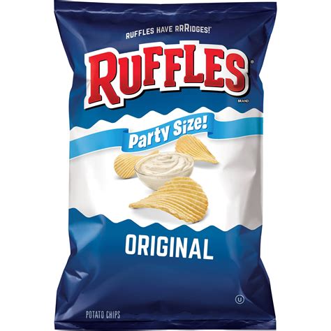 Ruffles Potato Chips, Original, Party Size, 14.5 oz - Walmart.com