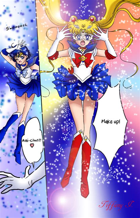 Sailor Moon and Mercury manga transformation by iTiffanyBlue on DeviantArt