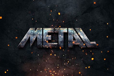 Photoshop Metal Text Style Effect PSD – Download PSD