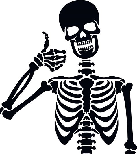 stencil skeleton with hand sign 1976521 Vector Art at Vecteezy