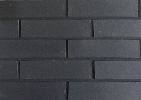 Black Decorative Vintage Brick Veneer , Smooth Exterior Brick Panels