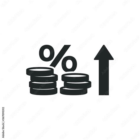 High interest rate icon Stock Vector | Adobe Stock